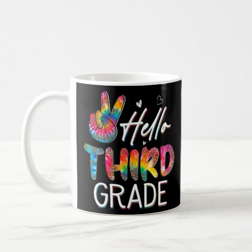 Hello First Day Of 3rd Grade Student Back To Schoo Coffee Mug