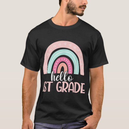 Hello First Grade Back To School 1st Grade Teacher T_Shirt