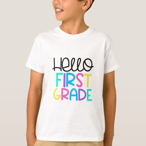 Hello First Grade Back to School T_Shirt