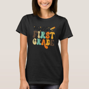 Hello First Grade Back To School Teacher And Stud T-Shirt