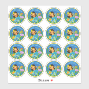 Hello First Grade!! Happy Mermaid Sticker