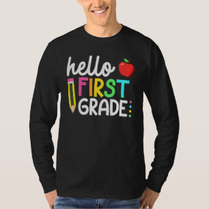 Hello First Grade Team 1st Grade Back To School Te T-Shirt