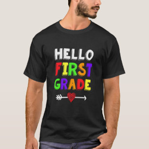 Hello First Grade Team 1st Grade Back To School Te T-Shirt
