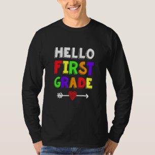 Hello First Grade Team 1st Grade Back To School Te T-Shirt