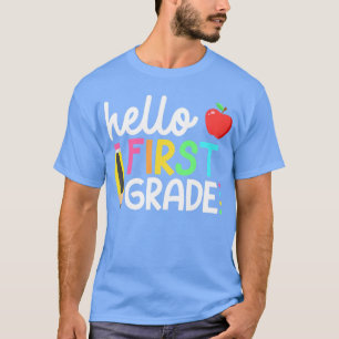 Hello First Grade Team st Grade Back to School Tea T-Shirt