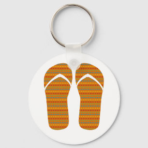 Hello Flip Flops Keychain