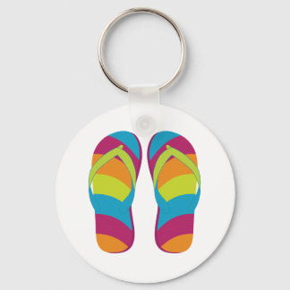 Hello Flip Flops Keychain