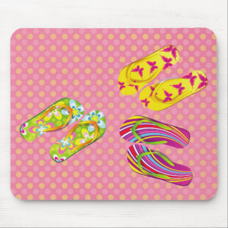 Hello Flip Flops Mouse Pad