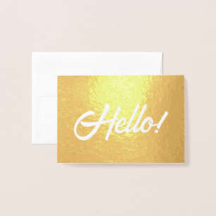 Hello! Foil Card