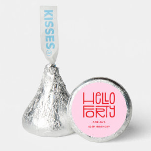 HELLO FORTY Modern 40th Birthday Hershey®'s Kisses®