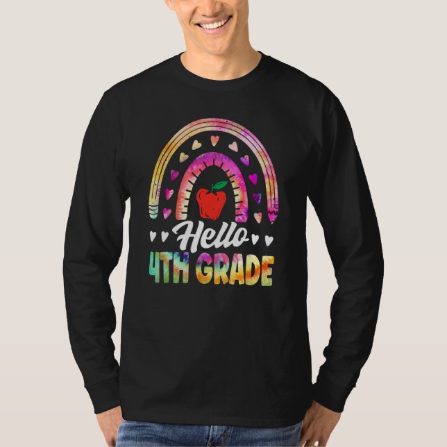 Hello Fourth Grade Back To School 4th Grade Squad  T-Shirt (Front)