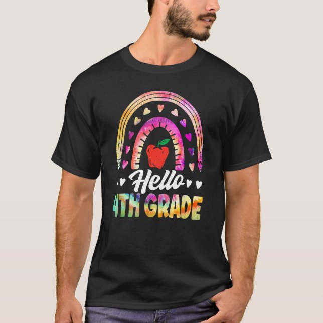Hello Fourth Grade Back To School 4th Grade Squad  T-Shirt (Front)