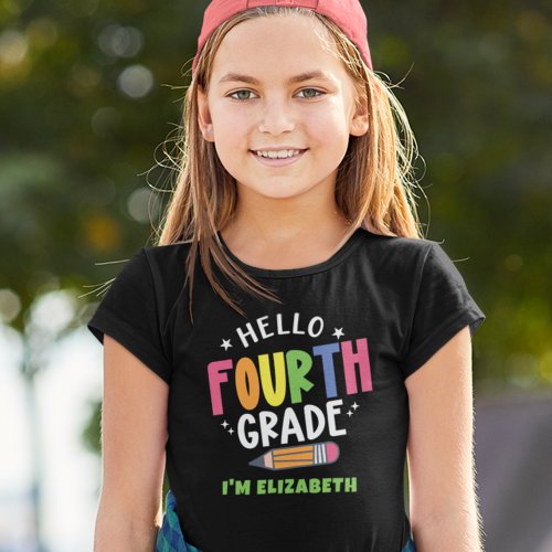 Hello fourth grade back to school T_Shirt