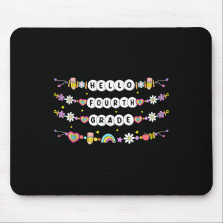 Hello Fourth Grade Friendship Bracelets Back To Sc Mouse Pad
