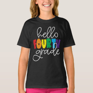 Hello Fourth Grade School Teacher Fourth Grade T-Shirt