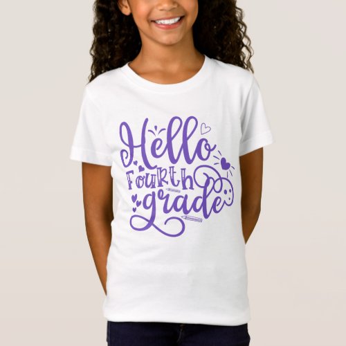 Hello Fourth Grade T_Shirt