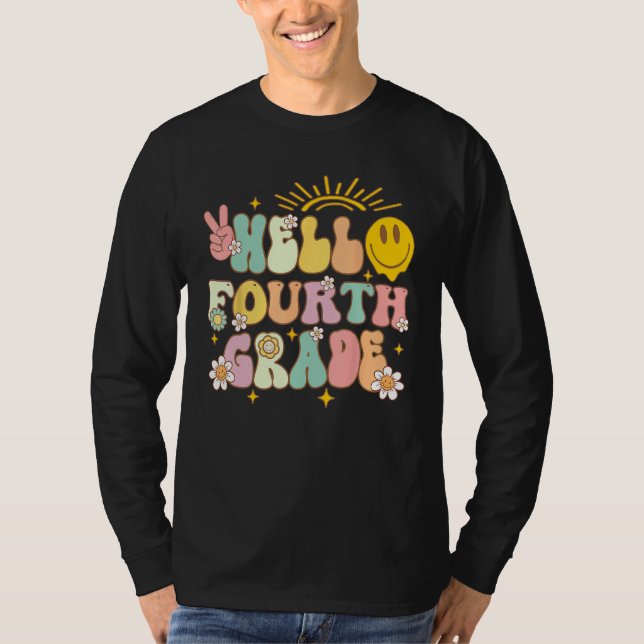 Hello Fourth Grade Team 4th Grade Back To School B T-Shirt (Front)