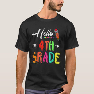 Hello Fourth Grade Team 4th Grade Back To School T-Shirt