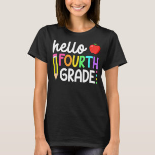 Hello Fourth Grade Team 4th Grade Back To School T T-Shirt