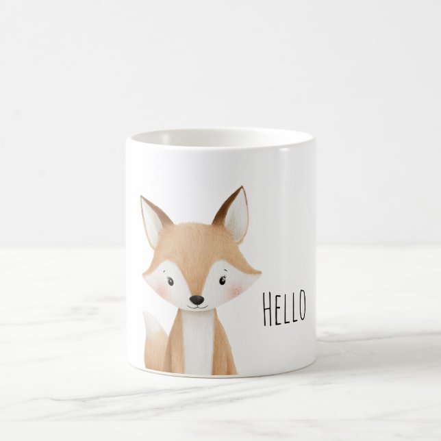 Hello Fox Coffee Mug (Center)