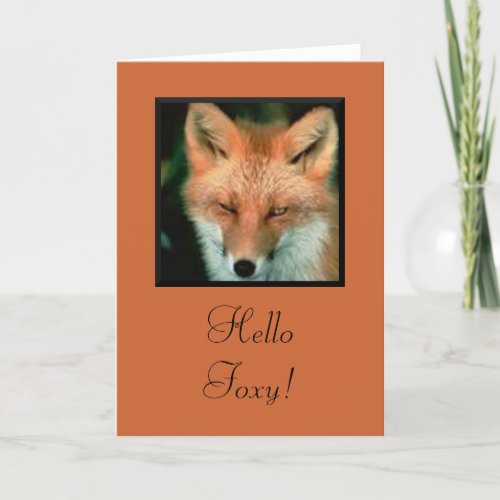 Hello Foxy Card