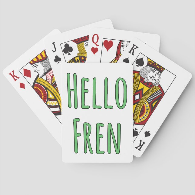 Hello Fren Poker Cards (Back)