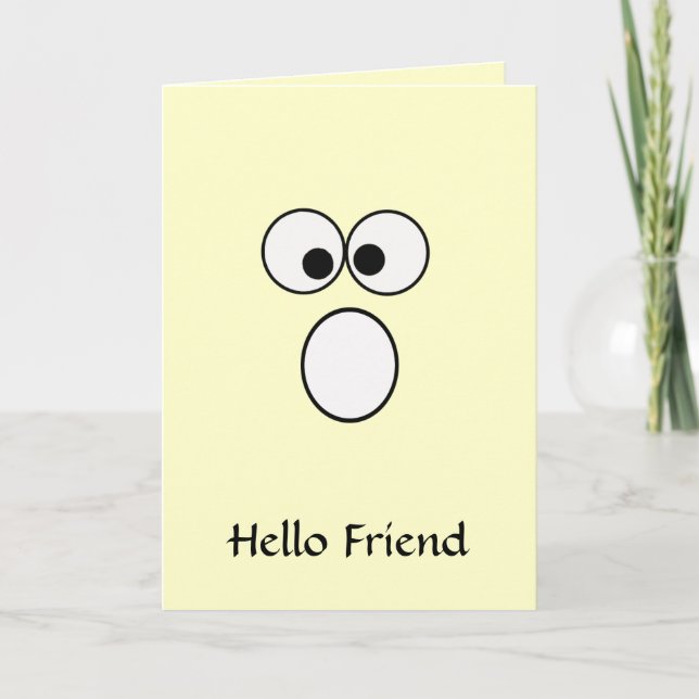 Hello Friend 5 Greeting Card (Front)