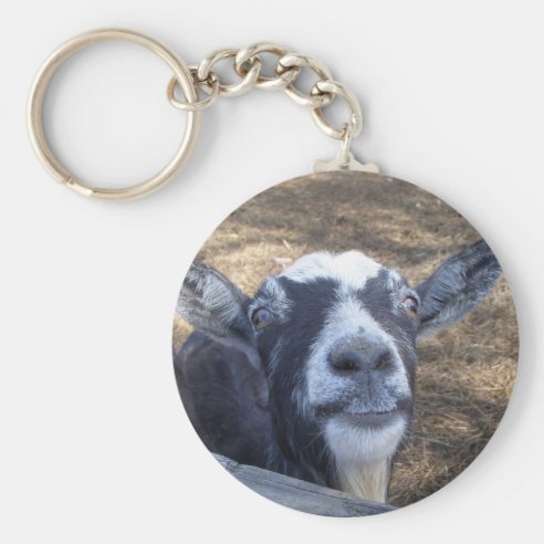 plush goat keychain