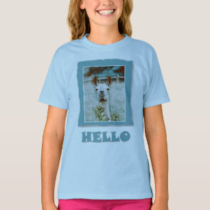 Hello - Friendly Llama T-Shirt