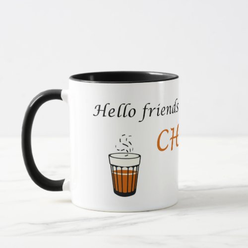 hello friends chai pilo mug