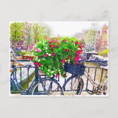 Hello from Amsterdam Postcard