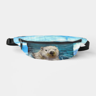 Hello from an Otter Printed Backpack Fanny Pack