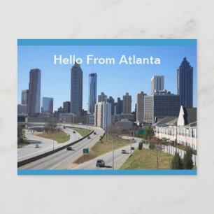 Hello From Atlanta Postcard