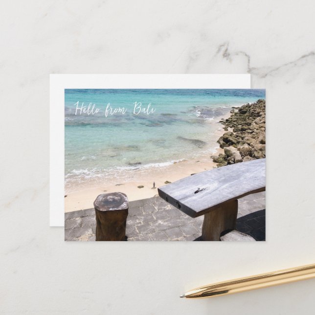 Hello from bali holiday postcard (Front/Back In Situ)