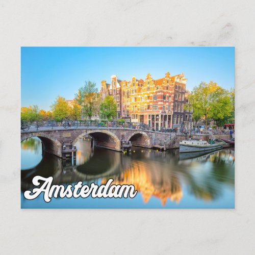 Hello From Beautiful Amsterdam Netherlands Postcard