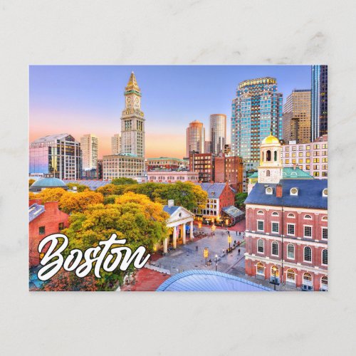 Hello From Boston Massachusetts United States Postcard