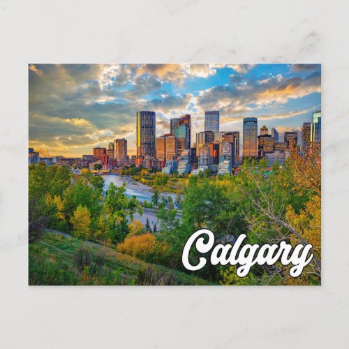 Hello From Calgary Alberta Canada Postcard