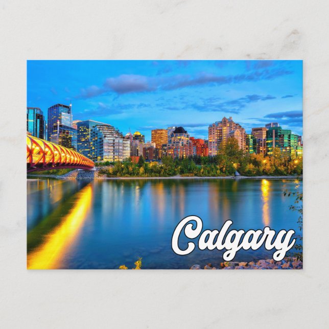 Hello From Calgary, Alberta, Canada Postcard (Front)