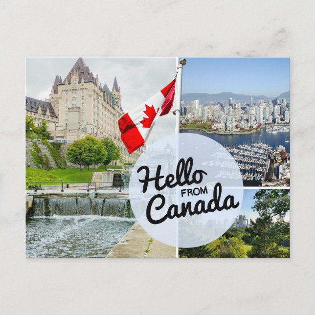 Hello From Canada Postcard (Front)