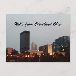 HELLO, FROM CLEVELAND,OHIO postcard