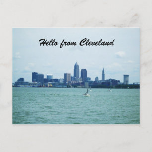 HELLO FROM CLEVELAND postcard