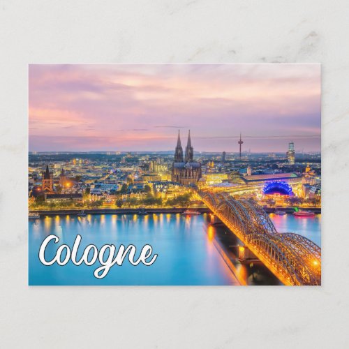 Hello From Cologne Germany Postcard