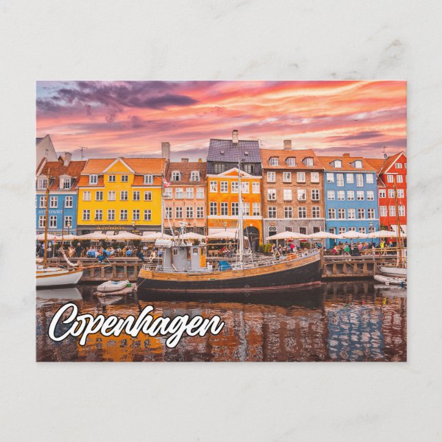 Hello From Copenhagen, Denmark Postcard (Front)