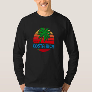 Hello From Costa Rica Palm Tree Beach T-Shirt