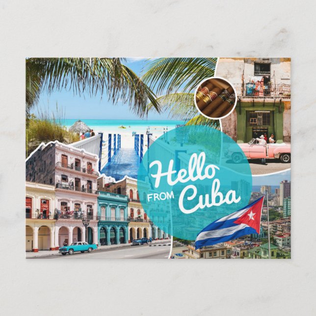 Hello from Cuba Postcard (Front)