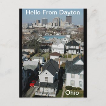 Hello From Dayton  Ohio  Postcard by Sandiegodianna at Zazzle