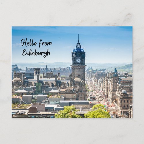 Hello from Edinburgh Scotland  Postcard