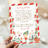I'm Back Elf Arrival Letter Elf Return Christmas | Zazzle