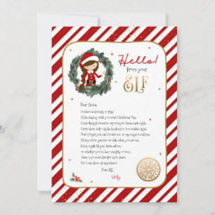 Hello from Elf Welcome Letter Invitation