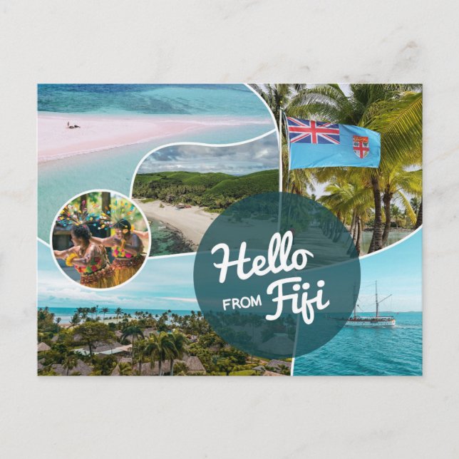 Hello From Fiji Postcard (Front)
